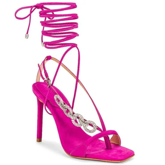 Schutz Vikki Glam Sandal in Very Pink Size 8.5 - Picture 2 of 3